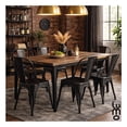 thumbnail image 4 of Silla Tolix 4 Pzas Comedor Casa Restaurante Exterior Jardin negro, 4 of 8
