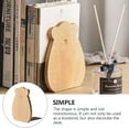thumbnail image 5 of 1Pc Favored Bear Bookend Wooden Book Fixator Wooden Book Stopper (Wood Color), 5 of 6