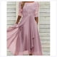 thumbnail image 1 of Vestido de apliques de encaje Midi Vestidos de noche de manga corta Vestido informal que combina con todo para boda, 1 of 4