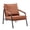 Brown, Black, variant on Ciphrias Accent Chair 26.4 Inch Black Faux Leather Metal Frame for Living Room
