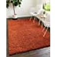 thumbnail image 2 of Unique Loom 3127822 7 x 10 ft. Solid Shag Rectangular Rug, Terracotta, 2 of 5