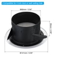 thumbnail image 2 of Unique Bargains Évent d'Air Rond de 4 Pouces, Couvercle de Gril Diffuseur de Plafond Réglable en ABS, Évent de Soffite à Lames avec Écran, Type Rotatif, 2 of 5