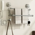 thumbnail image 4 of Riforla Sturdy and Space Saving Suction Cup Double Pole Hanging Towel Rack for Bathrooms and Kitchens Easy Installation Strong Adhesion and Versatile Use Rack CL1, 4 of 7