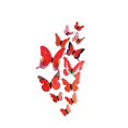 thumbnail image 2 of 12pcs Simulation Wall Stickers Creative PVC Wall Decals DIY Home Decor for Kitchen Living Room Bedroom (Red), 2 of 8