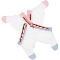 FRCOLOR 2Pairs Stop Thumb Sucking Gloves White Breathable Nylon Protective Gloves for Infants