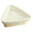 thumbnail image 4 of Cesta triangular para prueba de pan, cestas para prueba, cuenco de fermentación hecho a mano 16x16x6cm, 4 of 9