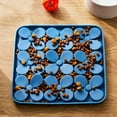 thumbnail image 2 of Vibrant Life Silicone Shamrock Snuffle Mat, Blue, 8" x 8", 2 of 5