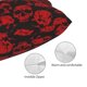 thumbnail image 3 of Fotbe Red Skulls Funda de Almohada Decorativa Estilo Occidental, Lujo en Algodón, Fundas para Almohadas King, Cojín Estampado para Decoración del Hogar-14"x20", 3 of 6