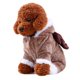 thumbnail image 5 of Methold Cachorro gato perro ropa de invierno ropa lindo mascota suéter puente sudadera con capucha abrigo traje Ropa para mascotas marrón XS, 5 of 6