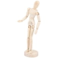 thumbnail image 4 of 1Set Wooden Mannequin Model for Artists Beige Color Moveable Joints Sketching Aid Art Class, 4 of 8