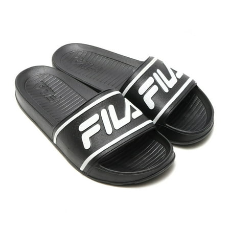 

Fila SLEEK SLIDE LT Mens Black Slip On Athletic Sandals