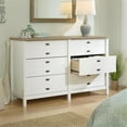 thumbnail image 4 of Pemberly Row Commode Double à 6 Tiroirs en Blanc Doux, 4 of 10