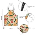 thumbnail image 3 of Oranges Flowers Beige Pattern Kids Aprons for Girls and Boys,Adjustable Neck Strap Toddler Aprons for Kids Cooking Baking, 3 of 6