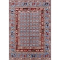 thumbnail image 1 of Ahgly Company Machine Washable Indoor Rectangle Industrial Modern Dark Goldray Area Rugs, 4' x 6', 1 of 1