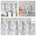 thumbnail image 6 of 12 Pcs S-hook S-shaped Towel Bathroom Hooks Plastic Hangers Ordinary Various White Pp, 6 of 6