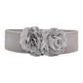 thumbnail image 2 of yuksok Womens Wide Belt Casual Corset Belt Elastic Waist Belt for Coat Dress Decoration Gray, 2 of 9