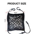 thumbnail image 7 of Car Seat Storage Mesh/Organizer Car Dog Barrier Back Seat Elastic Cargo String Net Pouch Holder for Bag Luggage Pets Kids Barrier Disturb Stopper（2-Lays）, 7 of 7