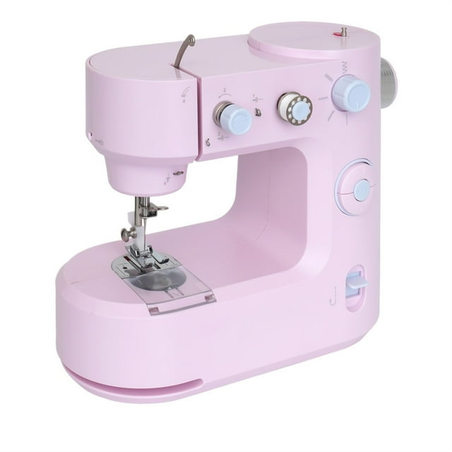 Machine à Coudre Portable Électrique Mini Couture Réparation Artisanat Lumière DEL 5 Applications de Points, Fil Lisse Couture