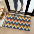 thumbnail image 2 of Orange Geometric Pattern Door Rugs,Washable Non Slip Door Mats Indoor,Decorative Door Mats,Entry Mat Indoor for Entrance,Bedroom,Kitchen,Bathroom,16"x24", 2 of 6