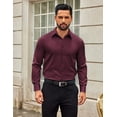 thumbnail image 5 of COOFANDY Mens Dress Shirts Long Sleeve Slim Fit Dress Shirts for Men Wrinkle Free Button Down Shirt, 5 of 6