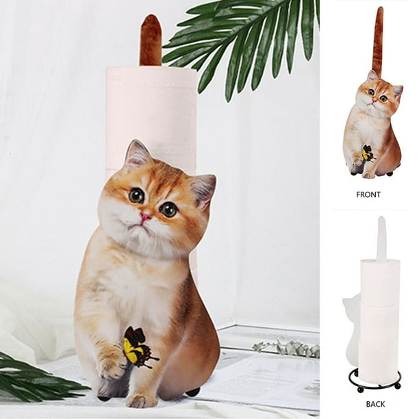 Puppy Shape Rolling Towel Rack, Paper Towel Holder, Cute Iron Storage, Foldable 2-Tier Design, Living Room Bathroom Decor, Home Office Use, High Volume Search Volume, Verified Over 1000,