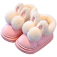 thumbnail image 5 of Gvdentm Slippers for Kids Girls Cute Slippers for Girls Boys Soft Fuzzy Slip-Ons House Shoes with Non-slip Sole, Lined Winter Shoes(Pink,3), 5 of 8