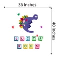 thumbnail image 4 of Custom Name Colorful Alphabet BlocksWall Decal Decoration Cute Cartoon Cartoon Animal Decorating Ideas for Child's Bedroom Size: 36 In(W) x 40 In(H), 4 of 5