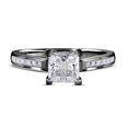 thumbnail image 1 of JeenMata Anillo de Bodas de Corte Princesa de 1,75 Quilates - Anillo de Promesa - Anillo con Canal Pavé - Anillo con Puntas - Anillo de Compromiso - Baño de Oro Negro de 18 K sobre Plata, 1 of 5