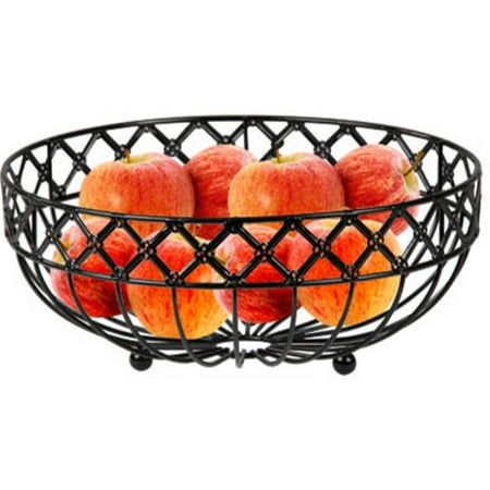 Home Basics Black Lattice Fruit Basket (Best Company Promotions Fruit Basket)