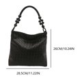 thumbnail image 2 of Bolso Mano para Mujer WDOplteas Con Correa Cuentas PU Tejido Hombro A La Asa Superior, 2 of 6