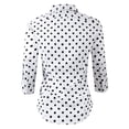 thumbnail image 2 of Doublju Women's 3/4 Sleeve Slim Fit Button Down Dress Shirt, 2 of 4