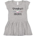 thumbnail image 3 of Inktastic Grandmas Favorite- Heart Grandchild Girls Toddler Dress, 3 of 5