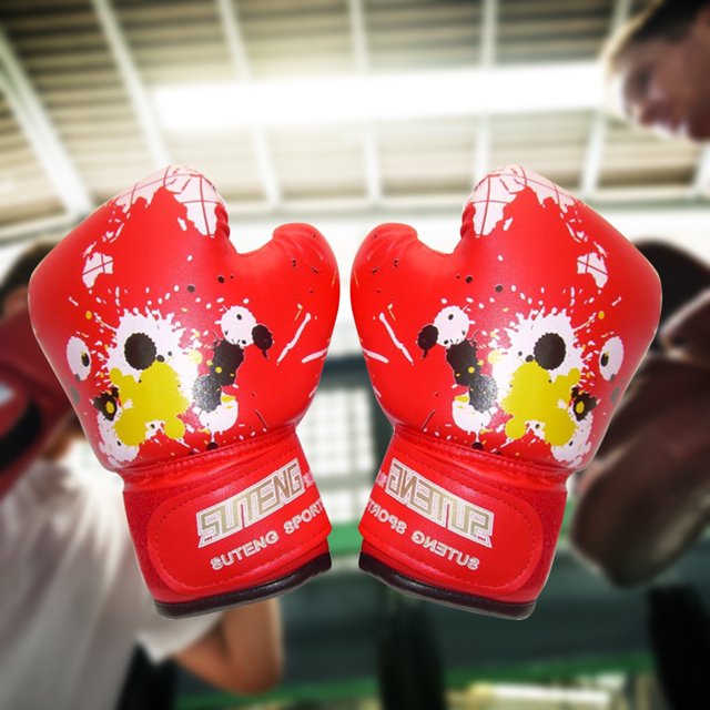 1 par de guantes de boxeo para Karate Muay Thai artes marciales guantes de boxeo accesorios Ehuebsd Para estrenar