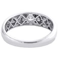 thumbnail image 4 of 10K White Gold Solitaire Diamond Men's Wedding Band Anniversary Ring 1/4 Ct., 4 of 5