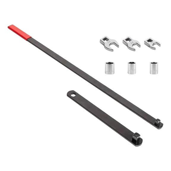 8PCS Serpentine Belt Tool Kit, Belt Tensioner Wrench Set 3/8" & 1/2" Drive for Automotive Engine Maintenance