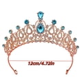 thumbnail image 3 of Elegant Crystal Bridal Rhinestone Wedding For Bride Pageant Headpiece 18th Birthday Party Hair, 3 of 3