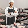 thumbnail image 1 of FOLOYORI Delantal Impermeable Negro Con Cruzado Para Chefs, Estilistas Y Domésticas, 1 of 8