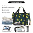 thumbnail image 5 of Fuzoiu Avocado in Space Print Travel Duffle Bag,Carry On Tote Bags,Duffel Bag,Sport Gym Bag, Hospital Bag for Labor and Delivery, Overnight Bag,Luggage Bag, 5 of 7