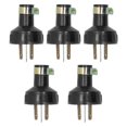 thumbnail image 1 of 5Pcs Gasoline Generator Plug 3 Prong ABS Set Kit 250V 15A for ET950 ET650 TG950, 1 of 5