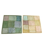 Mogul Vintage Cushion Cover Ethnic Embroidered Cotton Patchwork Home Decor Pillow Case
