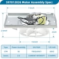 thumbnail image 3 of Conjunto de motor de ventilador 50 CFM 120 V para unidad NuTone 696N-R02 B, 3 of 7