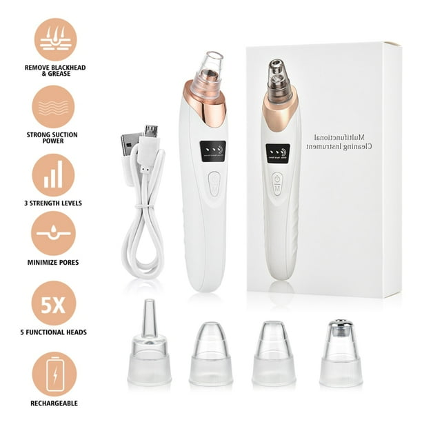 Beauty Electric Blackhead Remover Limpiador facial Punto negro Succión al vacío Black Head Dots Remover Extractor Cuidado de la piel Herramientas Tan Jianjun unisex