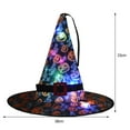 thumbnail image 3 of Wangsaura Halloween Lighting Witch Hat, LED Light Holiday Party Glowing Cap, 3 of 8