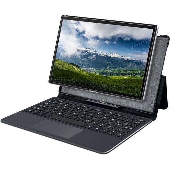 Pre-Owned Tablet 10.1'' YESTEL Magnetic keyboard+Mouse4GB+64GB ROM(TF 512GB)Android 11 with 5G+2.4G WiFi,Octa-Core,6000mAh-Gray