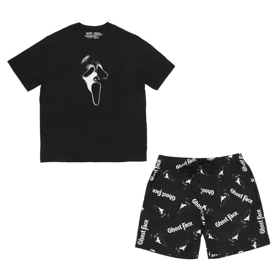 Ghostface Men's T-Shirt And Shorts Sleepwear Set -Small