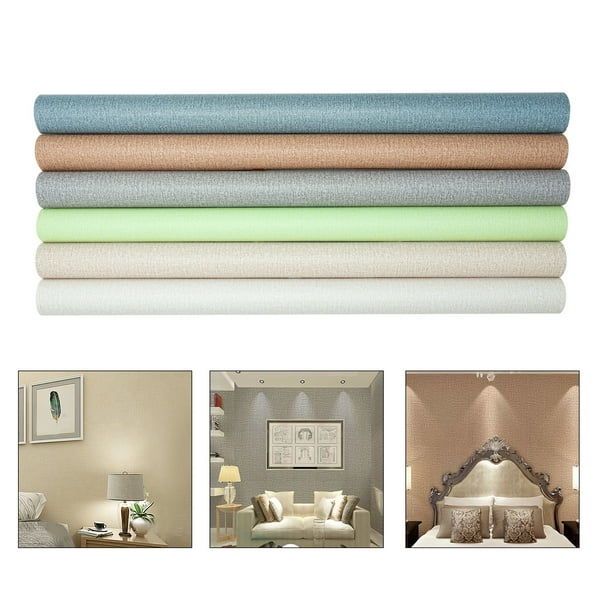 Linen Peel and Stick Wallpaper Self Adhesive Contact Paper Solid Color