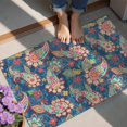 thumbnail image 4 of Bohemian Retro Floral Non-Slip Entryway Door Mat,Boho Indoor Decor Durable Low Plush Door Mat,Washable Welcome Rug for Patio Hallway Home Decor 20x32 Inches, 4 of 7