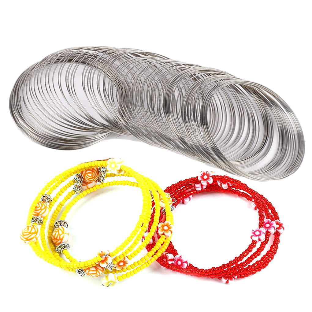 DIY Brass wire and PureCrystal beads bracelets