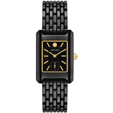 Tory Burch Eleanor TBW1087 Black Dial Black Ceramic Bracelet 31mm Womens Watch