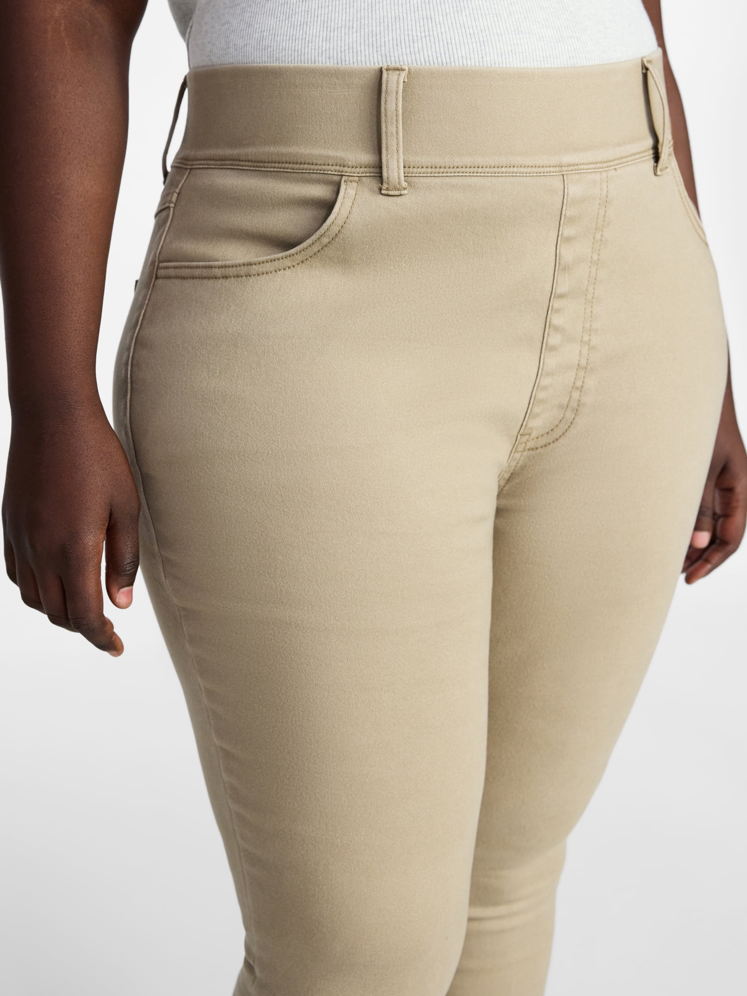 Terra & Sky Women's Plus Size Pull On High Rise Skinny Jeggings, 28" Inseam, Sizes 0X-4X